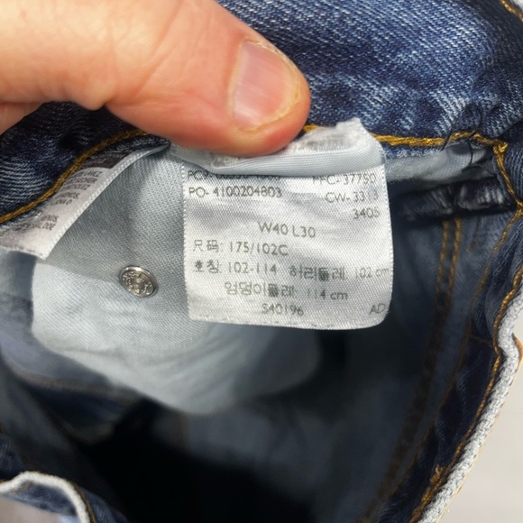 Levi’s 550 Relaxed Fit Denim Jeans Mens 40/30 Blue Cotton Farm Work Ranch 1688 - Picture 3 of 9